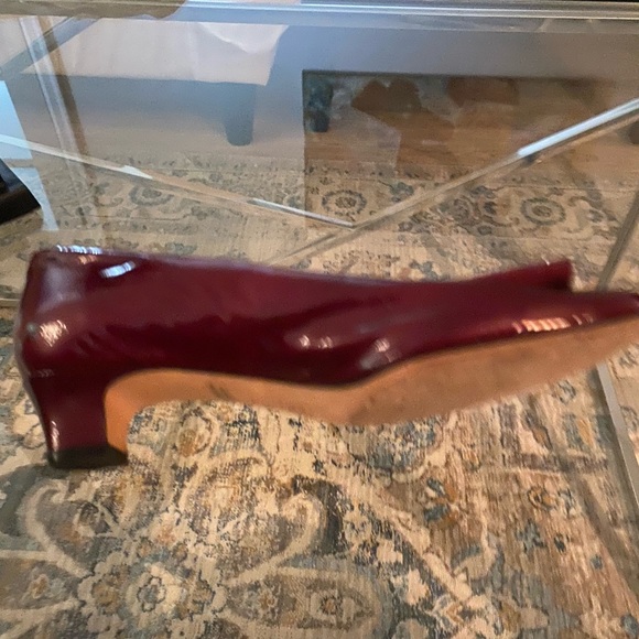 Vaneli Dark Red Patent Comfort Women's Block Heel - US 8 - 1.5 heel - Picture 5 of 6